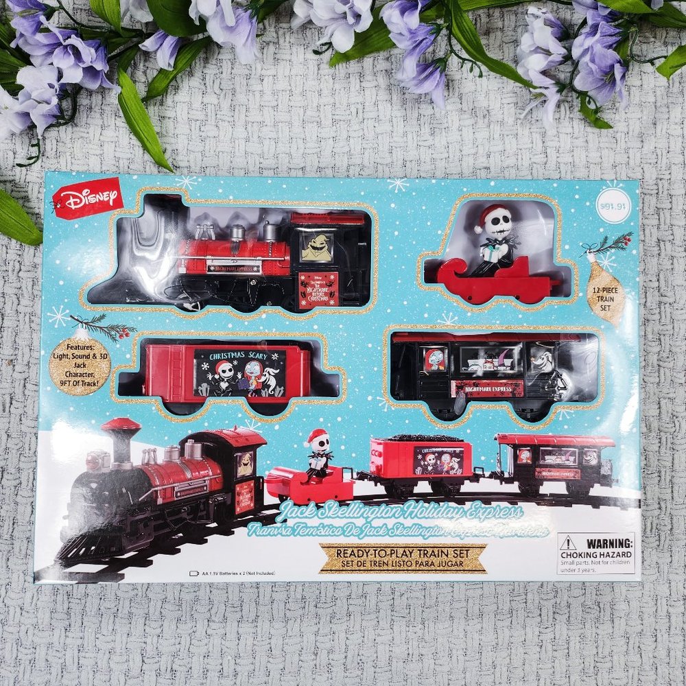 Disney The Nightmare Before Christmas Jack Skellington Holiday Express Train Set
